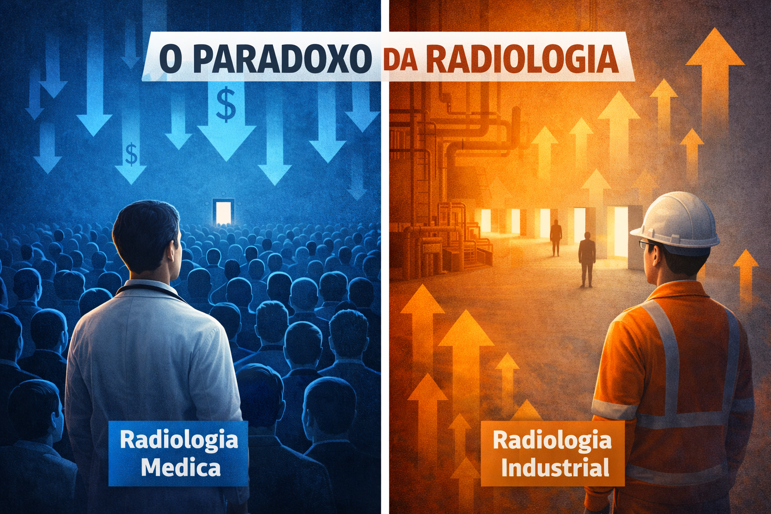 O Paradoxo da Radiologia: Vagas Sobrando na Indústria Enquanto Centenas Disputam Hospitais